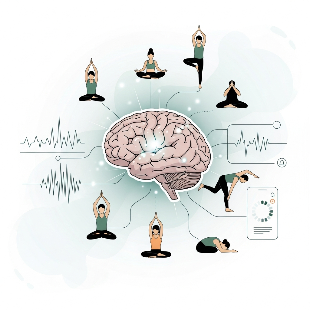 Yoga practices and digital health technology improving brain function during addiction recovery